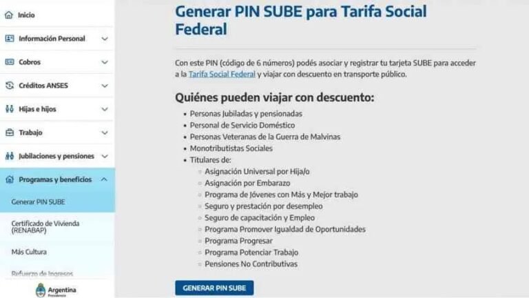 Cómo Consultar Mis Programas y Beneficios de ANSES y PIn SUBE