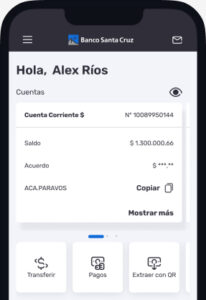 como funciona la red link en el banco santa cruz para operaciones