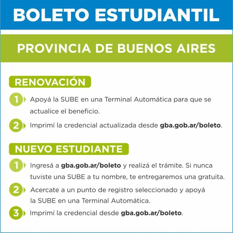 como hacer boleto estudiantil en argentina paso a paso