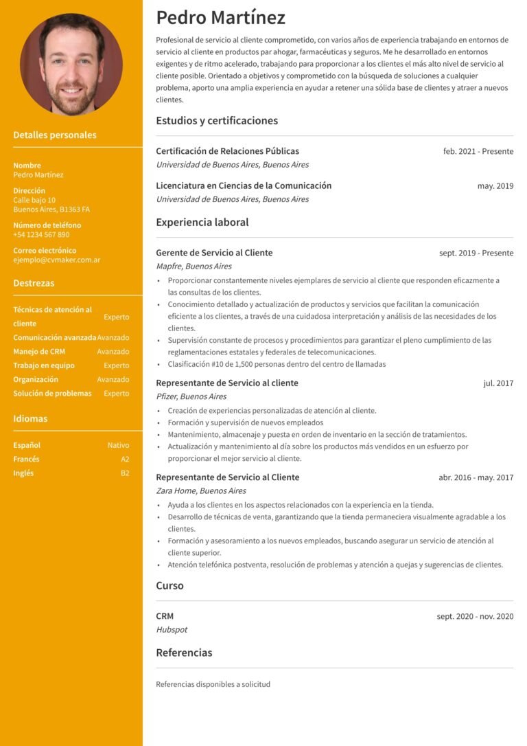 como hacer un curriculum de atencion al cliente que llame la atencion