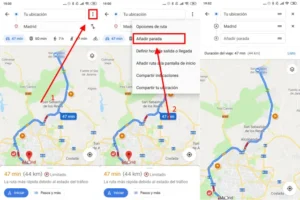 como puedo agregar una parada en google maps facilmente