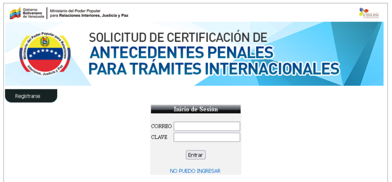 Cómo Puedo Iniciar Sesión Para Sacar Antecedentes Penales En Venezuela