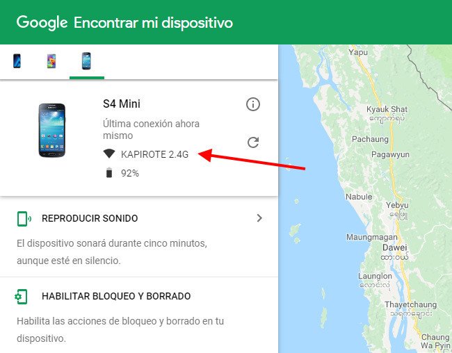 como puedo usar google account para localizar mi celular