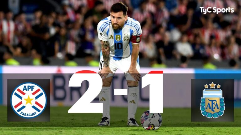 como salio el ultimo partido entre argentina y paraguay