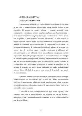 como se elabora un informe socio ambiental con ejemplos practicos