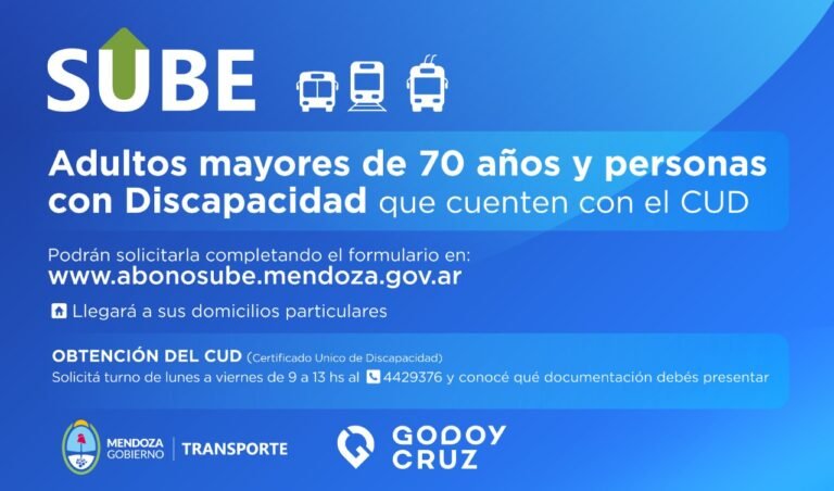 como solicitar la tarjeta sube para personas con discapacidad