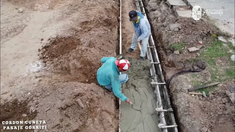 cual es el costo promedio de cordon cuneta por metro