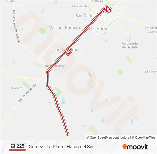 cual es el recorrido y las paradas del colectivo cruz del sur en la plata