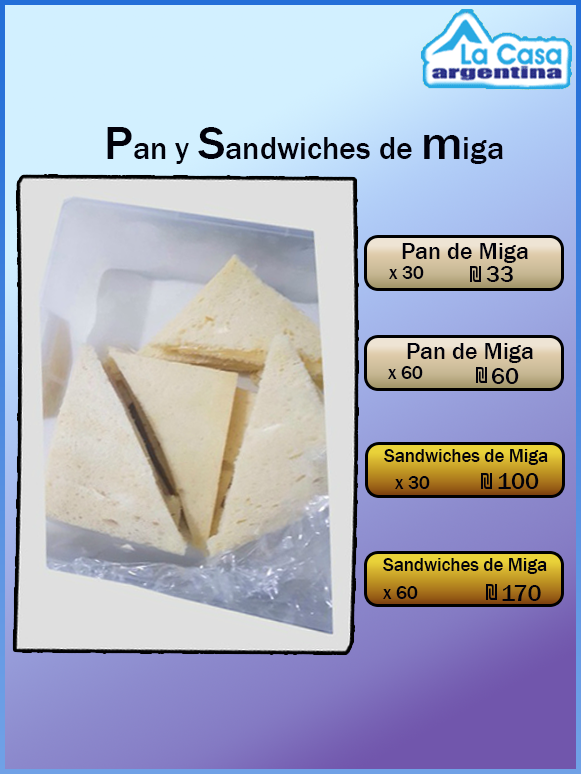 cuantas calorias tienen los sanguchitos de miga comunes