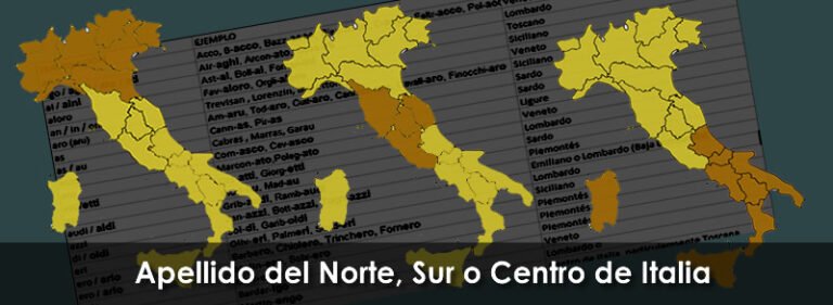 de que region de italia proviene el origen de mi apellido
