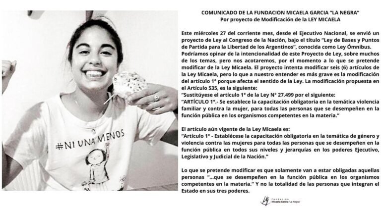 de que se trata la ley micaela y cual es su importancia