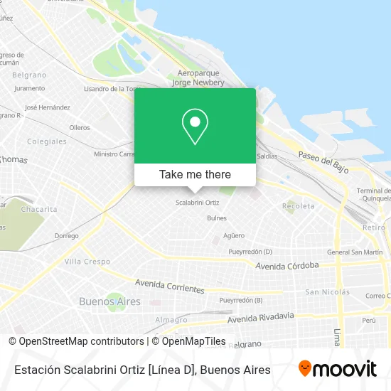 Dónde queda y cómo llegar a Estación Scalabrini Ortiz del Subte