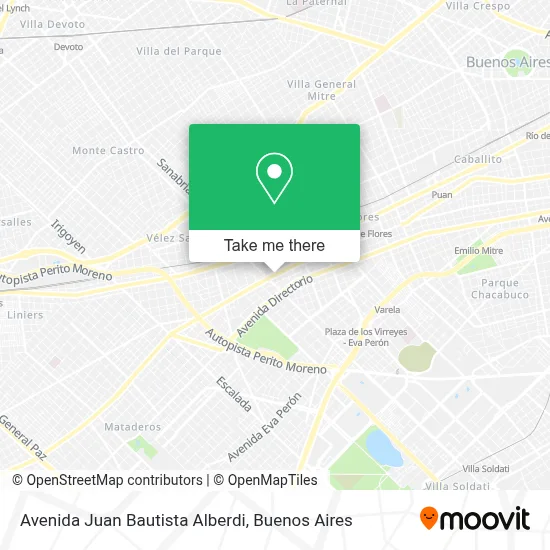 donde queda y que comercios tiene la av juan bautista alberdi