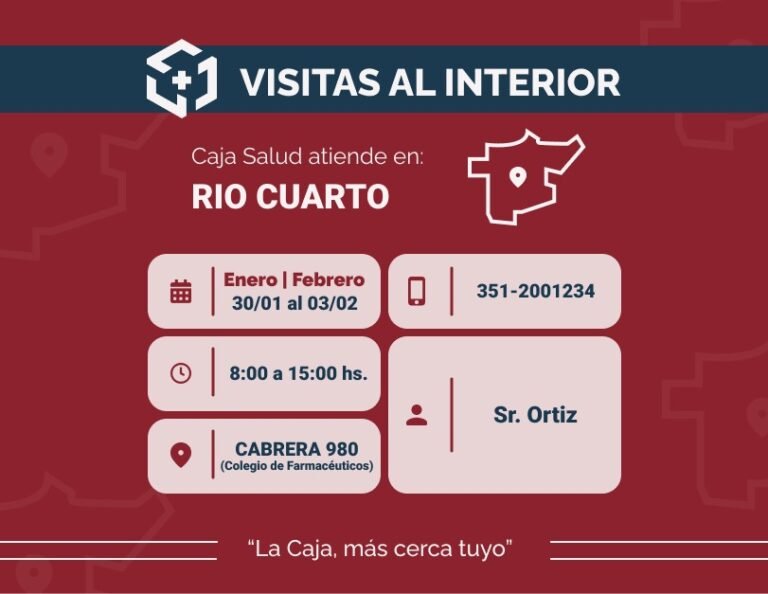 que servicios ofrece la caja en rio cuarto y como contactarla