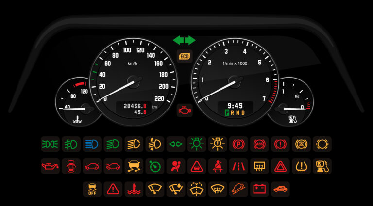 que significan las luces del tablero del auto y como actuar